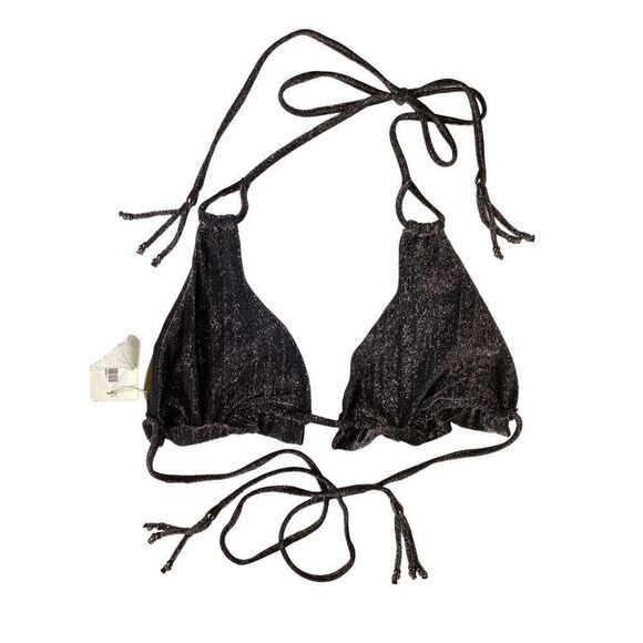 New. Ramy Brook black sparkle knit bikini top. Medium. Retails $118 - Picture 9 of 10